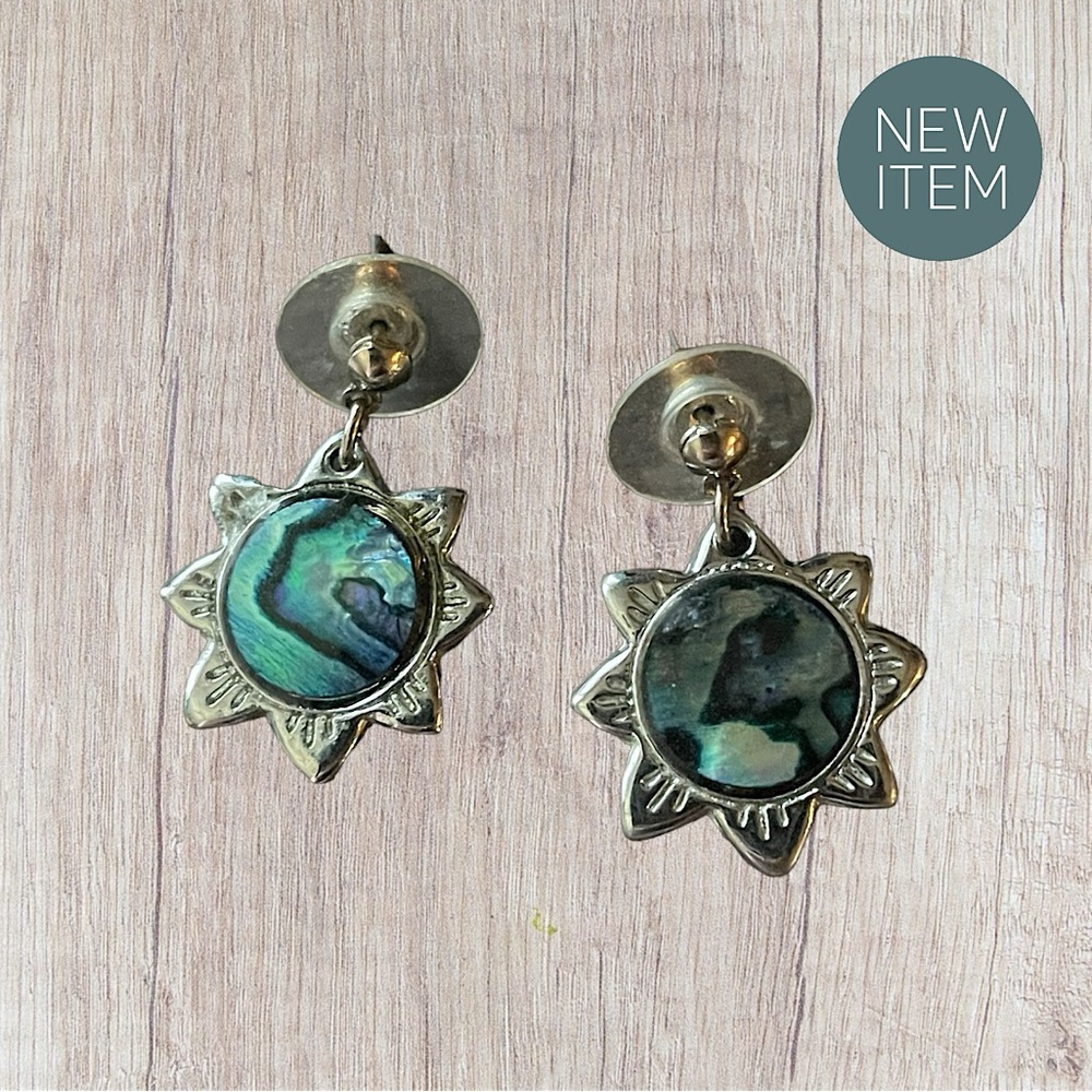 GREEN 3D 90S VINTAGE EARRINGS